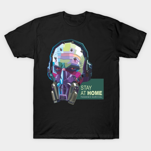 Stay at home T-Shirt by Alkahfsmart